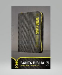 Biblia NTV Edicion Ziper Gris Cierre Amarillo