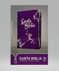 Biblia NTV Edicion Ziper Purpura Cierre Gris