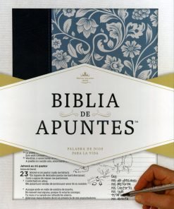 Biblia De Apuntes Azul Floral RVR60
