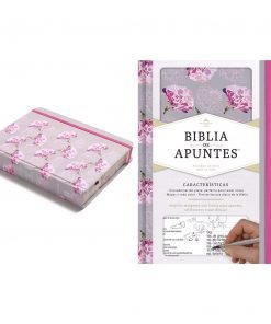 BIBLIA DE APUNTES GRIS FLORES - RVR1960