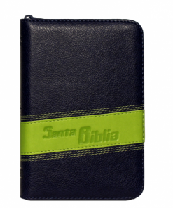 Biblia RVR1960 Troquelada Azul Verde