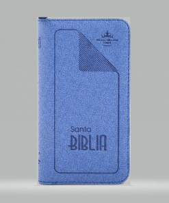 Biblia tipo Billetera pequeña - Azul RVR035