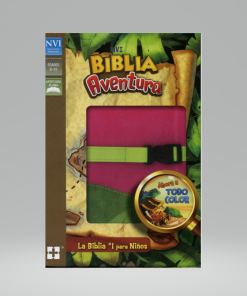 Biblia Aventura Niñas NVI Dúo Tono Rosa Verde