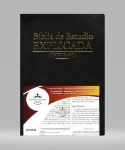 Biblia De Estudio Explicada Piel Especial RVR1960 Negra
