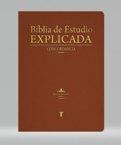Biblia De Estudio Explicada Piel Especial RVR1960 Marrón Claro