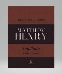 Biblia Estudio Matthew Henry RVR Piel Especial Indice