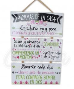 Retablo trio Normas de Casa 2