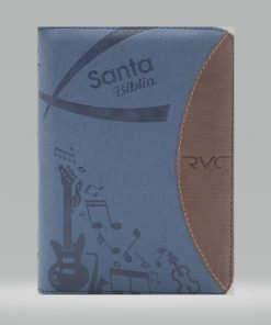 Biblia Reina Valera contemporánea RVC con cierre - azul