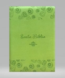 Biblia RVR60 Verde Con Cierre Canto Plateado