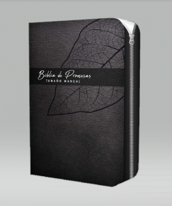 Biblia De Promesa RVR60 Tamaño Manual Piel Especial Negro con Cierre