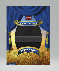 Biblia Lectura Facil-NVI-Letra Grande-Gris-Azul