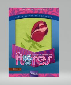 Biblia ultrafina compacta NVI, flores, Rosa