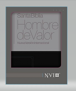 Biblia/NVI/Hombre De Valor/Piel/Gris-Negro