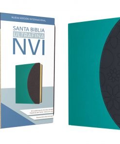 Biblia NVI Ultrafina Imitación Piel, Turquesa y Gris