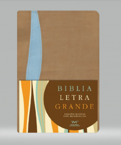 Biblia Letra Grande Manual / Beige-Azul - RVC