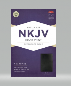 Biblia NKJV-Imitacion Piel- Negra Letra Gigante