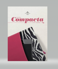 Biblia Compacta Cierre Fucsia Cebra - Reina Valera 1960