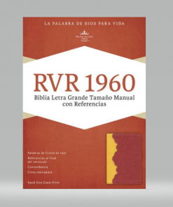 Biblia Manual Imitación Amber Rojo Ladrillo - RVR Letra Grande