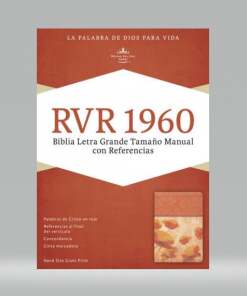 Biblia/RVR/Letra Grande/Manual/Referencias/Simil Piel/Naranja Floral