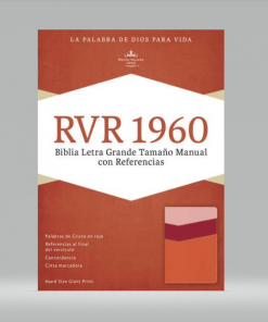 Biblia/RVR/Letra Grande/Manual/Referencias/Simil Piel/Mango Fresa Y Durazno