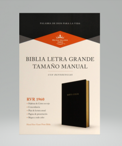Biblia RVR60/Letra Grande/Manual/Negro/Imitacion Piel