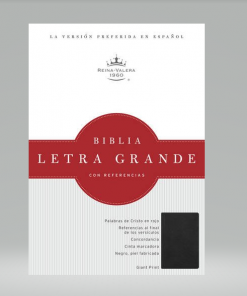 Biblia/RVR/Letra Grande/Piel Fabricada/Negro