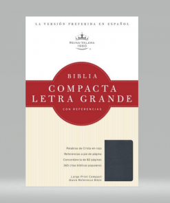 Biblia Compacta-RVR1960-Letra Grande Imitación Piel-Zafiro Azul