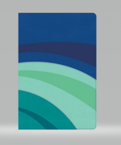 Biblia de Estudio Arco Iris, azul eléctrico/celeste/turquesa, símil piel, RVR 1960