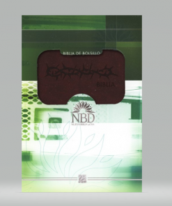 Biblia Bolsillo Compacta Piel Elaborada Vinotinto - NBD Nueva Biblia Al Día