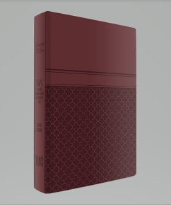 Biblia RVA - Piel Europea - Guinda - Letra Grande
