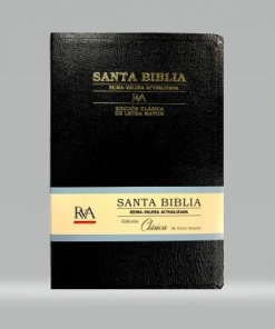 Biblia Negra - Letra Grande - RVA Clasica - Canto Dorado