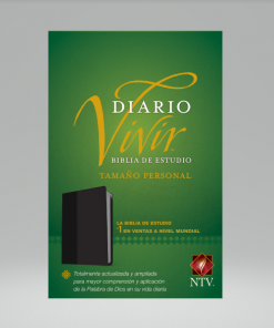 Biblia De Estudio Diario Vivir - NTV - Tamaño Personal Sentipiel - Negro