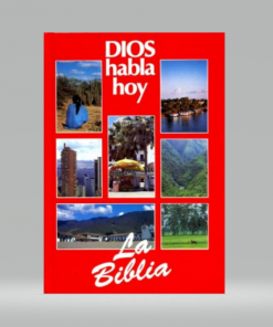 Biblia DHH - Versión Popular - Tapa Dura - Rojo - Papel Periodico