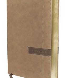 NBLA Santa Biblia, Una Columna con Referencias, Letra Grande, Beige, Edición Letra Roja