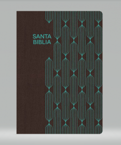RVR 1960 Biblia para Regalos y Premios, café, turquesa, símil piel