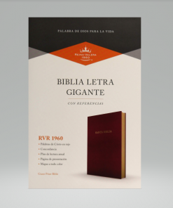 RVR 1960 Biblia letra gigante, color vino, imitación piel
