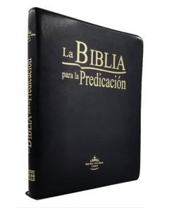 Biblia De La Predicación RVR086LGEEZTI - Negra con cierre