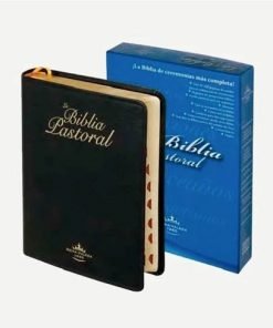 Biblia Pastoral negra imitación piel con índice - RVR60