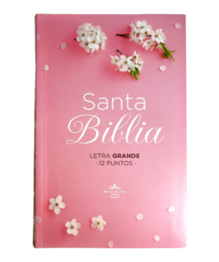 Biblia RV60 Eco Flex C1 Rosada – Tamaño manual – Letra Grande 12 puntos – Tapa flex