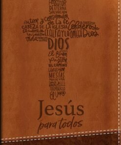 Santa Biblia de Promesas RVR-1960, Jesús para todos, Letra Grande / Tamaño Manual, Piel especial con índice y cierre, Café