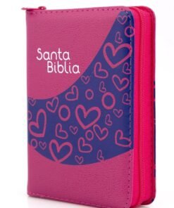 Biblia RVR60 Tamaño 025CZLG Fucsia / Canto Pintado Cierre
