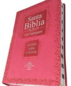 Biblia RVR60  Letra Super Gigante Índice Rosado