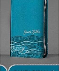Biblia/NTV/Edición Ziper/Sentipiel/Azul Claro