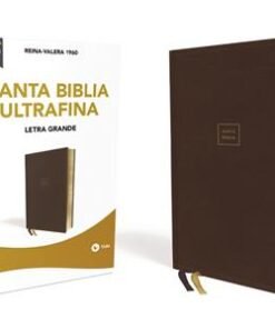 RVR60 Santa Biblia Ultrafina Letra Grande, Leathersoft Café