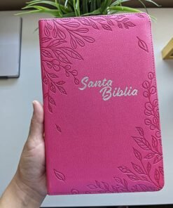Biblia/NTV/Edición Zíper/Sentipiel/Flores Rosa