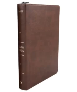 Biblia NVI 080cLG/Marrón/Cierre/Letra 13 PT