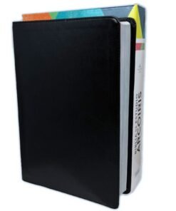 Biblia De Estudio/RVR60/Arcoíris/Negro/Semil-Piel/Nueva