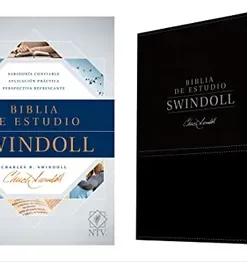 Biblia De Estudio Swindoll/Negro/Índice Nueva Traducción Viviente