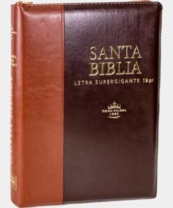 Biblia/RVR086cLSGiZ/Letra Super Gigante 19pt./Negra-Marrón