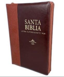 Biblia/RVR086cLSTIGi /Marrón /Letra Zíper Gigante 19 pt.